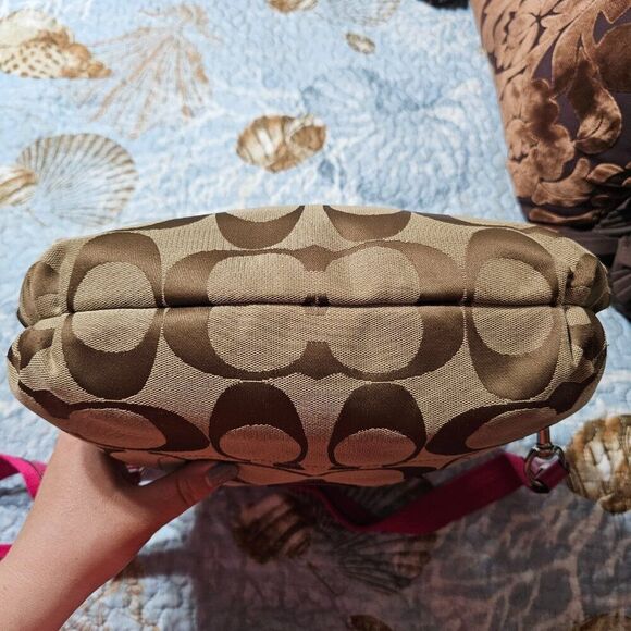 Vintage Coach y2k Poppy Daisy Satchel Purse with Crossbody Strap Bag - Picture 9 of 12